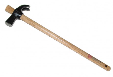 Shuttering hammer round eye with wooden handle